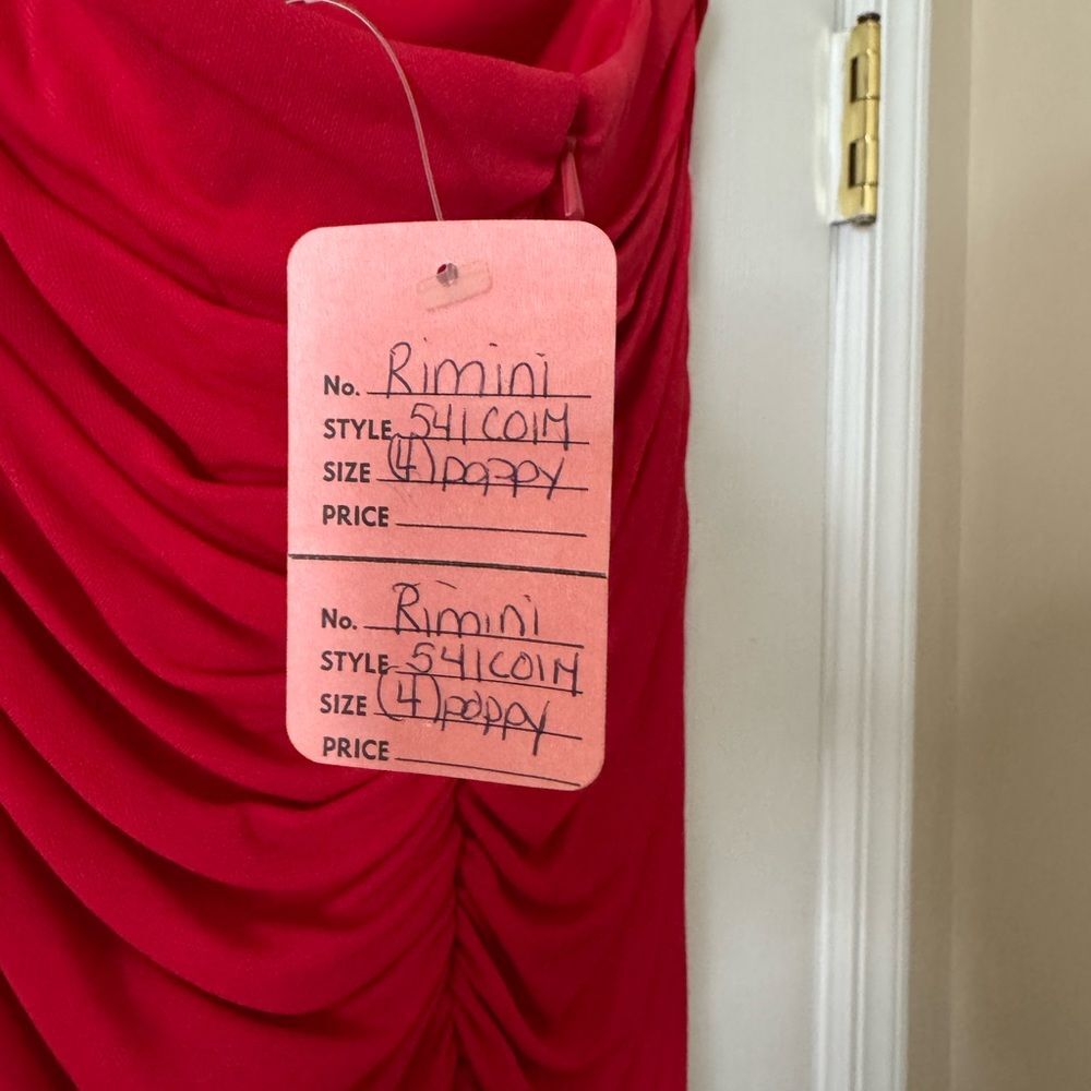 Vintage Red Rimini Elegant Red Strapless Dress - Picture 7 of 7
